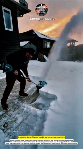 Practical Snow Shovel machines impact productivity #machines
