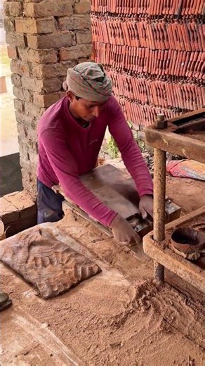 Amazing Tile Making | Raw Clay Turned into Strong Tiles 🔥🧱