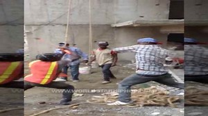 Lol: Dude Fights His Co-Worker At The Job Site & Gets Cracked In The Head With A Shovel!
