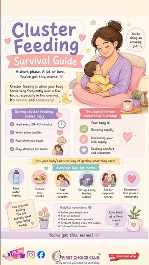 Cluster Feeding Survival Guide 🤱💛