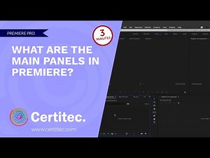 What are the main panels in Premiere Pro?