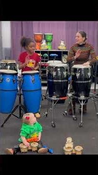 Dani Markham conga lesson ~ The Louisville Leopard Percussionists #louleopardpercussionists