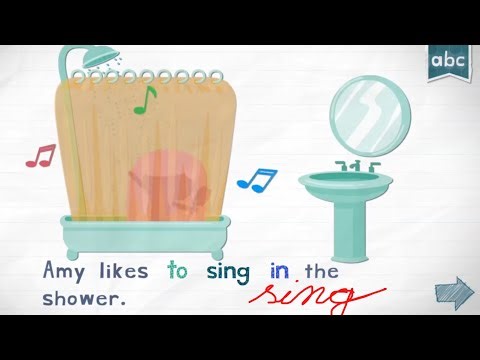 Endless Reader, SHOW, SING, SISTER, SIX + cursive