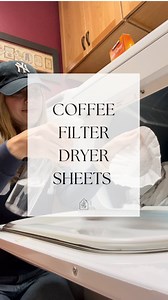 173K views · 16K reactions | This is one of my favorite coffee filter uses—use one as a makeshift dryer sheet! Dampen a coffee filter with a bit of white vinegar and add a few drops of your favorite essential oil. (I like to use lavender!) Toss the “dryer sheet” into the dryer with your clothes, and they’ll come out free of static and smelling fresh and clean! #nontoxichome #nontoxicliving #laundryhacks | Brash + Co | Facebook