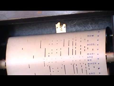 Popular Songs of Other Days player piano roll