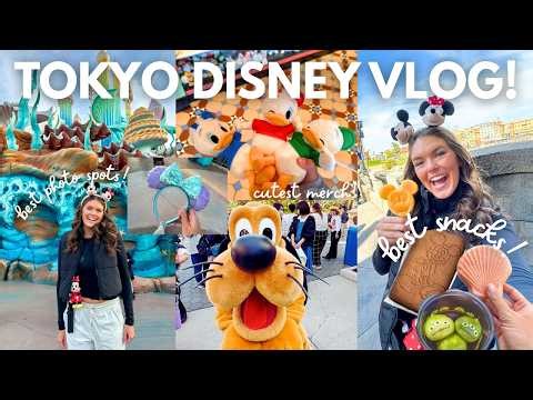 Tokyo DisneySea + Disneyland Vlog 🇯🇵 | Best Rides, Famous Snacks & Celebration Hotel