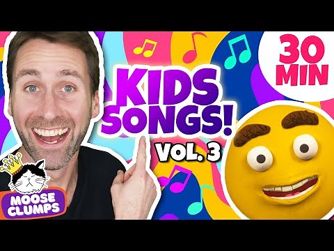 🍎 Fun Kids Songs with Mooseclumps: Vol 3! | Learn about Feelings, Emotions, ABCs, and more!