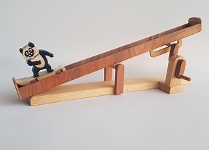 Skateboarding Panda Automaton Toy Plans: Wooden Toy (PDF Download) - Etsy