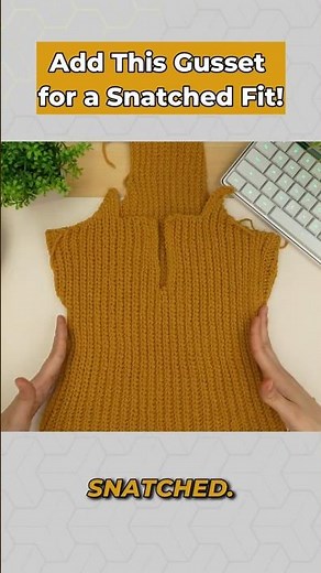 Gusset hack for tank tops that actually fit your body #crochet #fashionhacks #tcddiy
