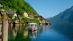 4K Hallstatt Boat Ride – Scenic Cruise on Lake Hallstatt, Austria