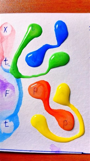 🔴Color mixing 🟣🔵🔴💦#shorts #colors #funny #mixing #games #satisfying#trending #art#diy#