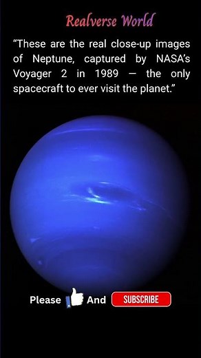 The Only Real Close-Up Images of Neptune Ever Captured | Voyager 2 NASA Space Facts 🌌 #space