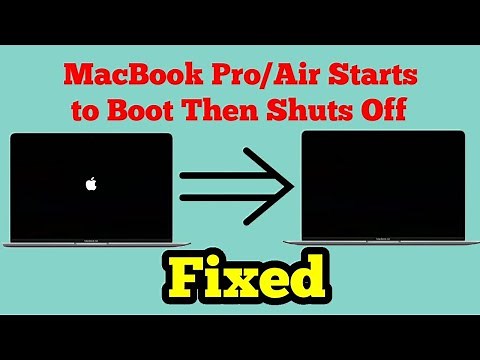 MacBook Pro/Air Turns On Then Shuts Off Immediately - Starts To Boot Then Shuts Off (Fixed)