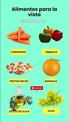 6 Alimentos que Ayudan a la Vista