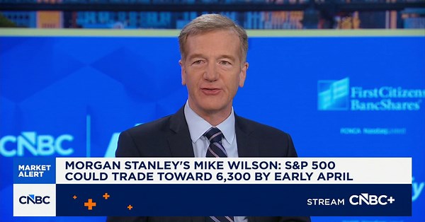 Morgan Stanley's Mike Wilson: S&P 500 could trade toward 6,300 by early April