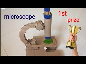How to make microscope with cardboard | science project | school project ||