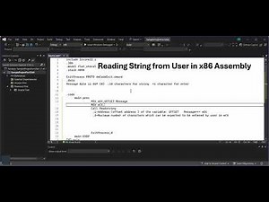 Reading string from User in X86 Assembly | All you need to know about ReadString In Irvine Library