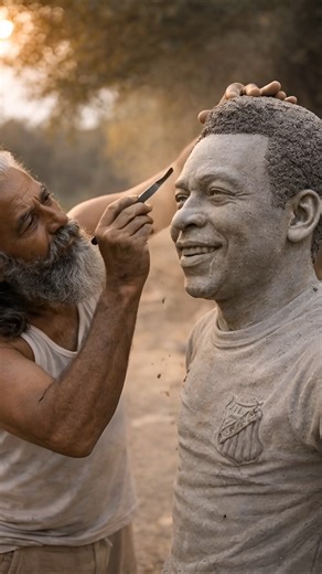 Pelé | Wood Brought🔥to Life #woodart #handcrafted #foryou #shorts #viralshorts