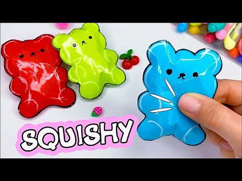 DIY Paper SQUISHY Jelly BEAR | How to make squishy toy easy&cute