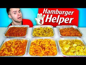I tried every kind of HAMBURGER HELPER... BEST & WORST - Taste Test REVIEW!