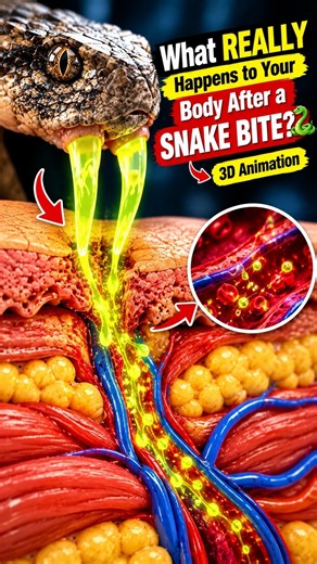 What REALLY Happens to Your Body After a Snake Bite? 🐍 | 3D Animation