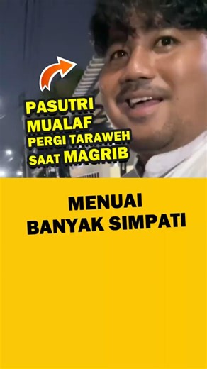 Muslim Couple Converts to First Taraweeh Prayer