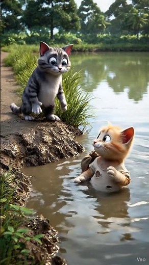 Tiny Kitten's Watermelon Delivery! 🍉🐱 The Cutest Little Worker in the Market!" Ai