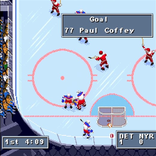 NHL 95 (SNES) NHL 95 is an ice hockey video game developed by Electronic Arts Canada. It was released in 1994 for the Super Nintendo Entertainment System and the Sega Genesis. The team rosters and player attributes in the game reflect that of the 1994–95 season. #videogames #NHL #playoffs #arcade #gaming | Retro-Entertainment TV