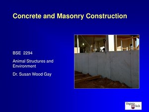 Concrete and Masonry Construction - SlideServe