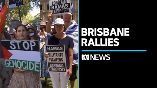 Thousands protest in support for Israel and Palestine in Brisbane