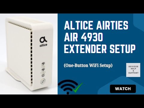 Altice AirTies Air 4930 WiFi Extender WPS Setup | Step-by-Step Guide