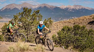 Ever bike in Buena Vista & Salida, Colorado? Our mountain biking trails are dry and our hot springs are hot! Get a free 2021 visitor guide to plan your next visit: https://www.colorfulcolorado.com/visitors-guide/ | Now This is Colorado