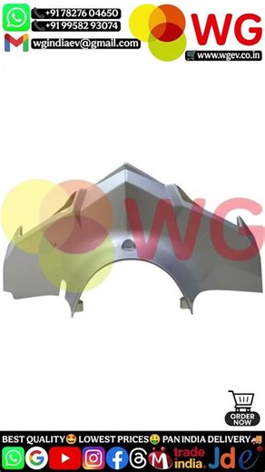 BODY PARTS / VISOR / PAINT. (SILVER) / E-SCOOTY #shorts #visor #body #parts #escooty #automobile #ev