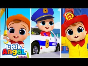 Community Helpers Song | Little Angel & Cocomelon Nursery Rhymes