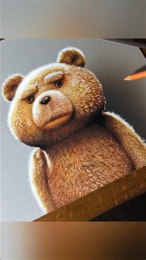 Ted the bear portrait #drawing #art