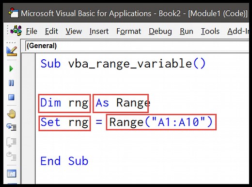How to use a Range or a Cell as a Variable in VBA