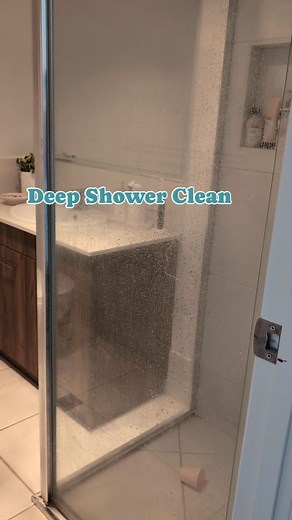 Big clean on this shower that had a lot of calcium build up 🫧 #cleanhome #cleanwithme #cleaningvideo #cleaningservice #cleaningmotivation #cleanersofinstagram #cleaningbusiness #housecleaning | Happy Housekeeping Co.