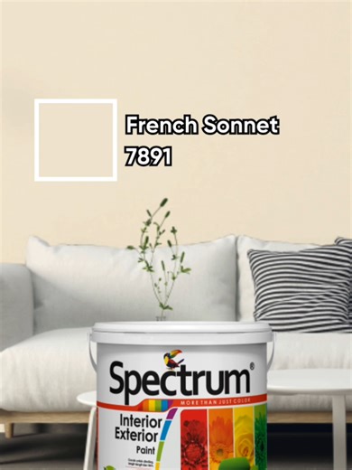 Spectrum Interior & Exterior warna French Sonnet #cat #cattembok #WarnaiSatuIndonesia #spectrum #dekorasirumah