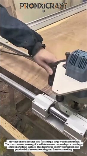 Router Sled Wood Slab Flattening | Satisfying Precision Woodworking Process