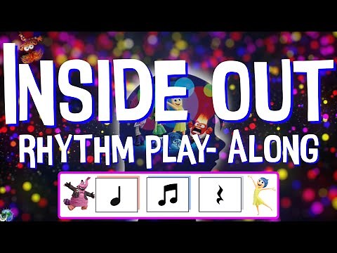 Inside Out Rhythm Play Along | Quarter/Eight Note & Rest | Elementary Music Activity
