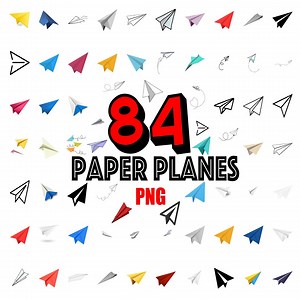 Paper Planes PNG Bundle - Digital Files for Crafts & DIY Projects - Digital Download - Paperplanes - Flying - Etsy