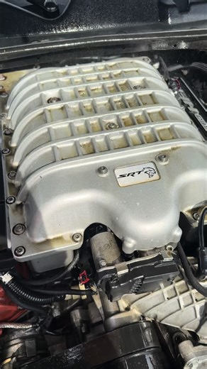 Got a call for a hellcat engine detail, client’s oil cooler line blew and it was smoking like crazy, got the lines situated and the bay cleaned up in no time. #smallbusiness #virginiabeach #norfolk #chesapeake #veteranowned