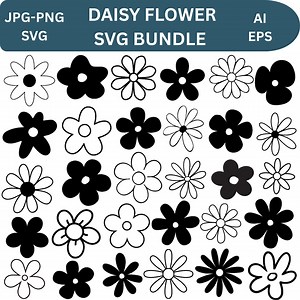 Flower SVG Mega Bundle, Vector Cut Files (digital Download) - Etsy