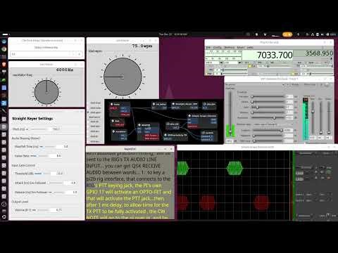QRQ CW KEYING of ELECRAFT K3S above 70 wpm with absolute precision & zero jitter/uses pi2b interface