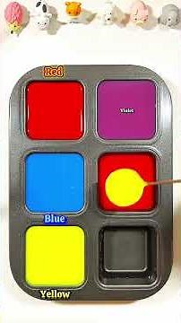 The perfect combination when mixing 3 colors ❤️+💙+💛#colormix #asrm #colormixing #satisfying#colors