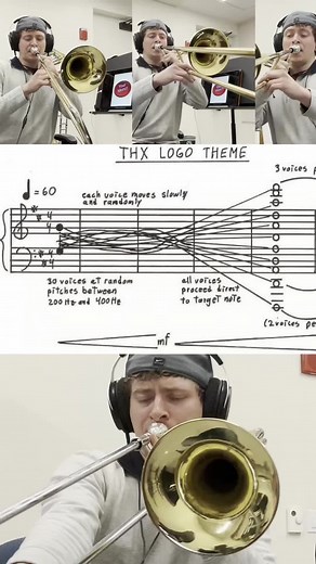 THX Logo Theme Played Loudly on Trombone