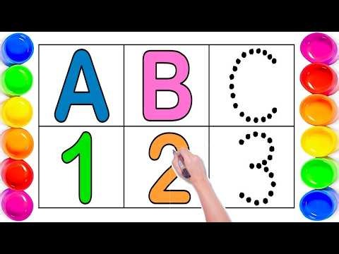ABC 123 Learning | Learn ABC A to Z | ABC Rhymes | 2D Shapes | ABC Alphabet Song | Preschool Video