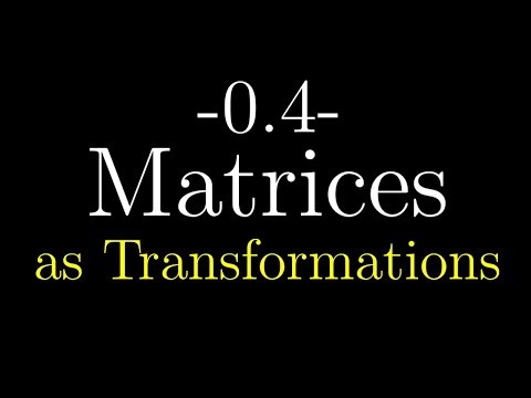 Quantum Computing Course: 0.4 Matrices as Transformations