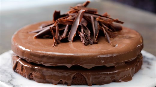 Zucchini Chocolate Pudding Poke Cake