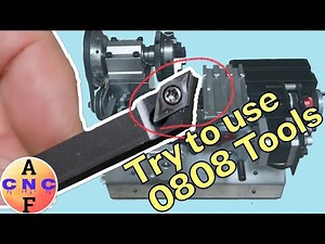 Mini Lathe (the first tools) .Try to use 0808 Tools